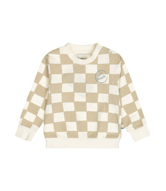 Dirkje Sweater beige chess