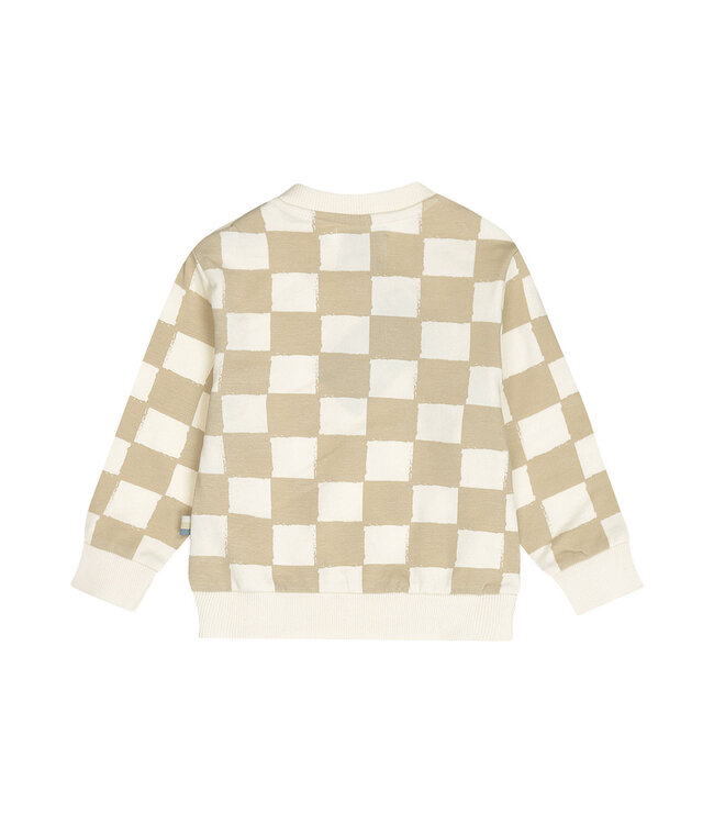 Dirkje Sweater beige chess