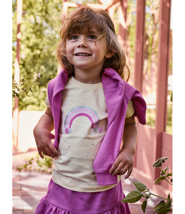 name it T-Shirt Geel Regenboog