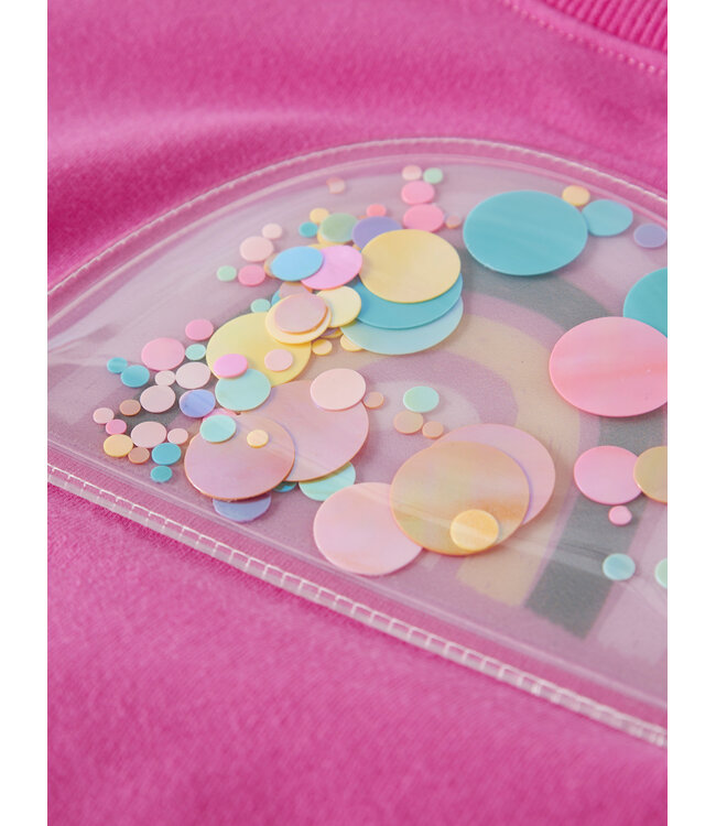 name it Sweater Fushia Regenboog