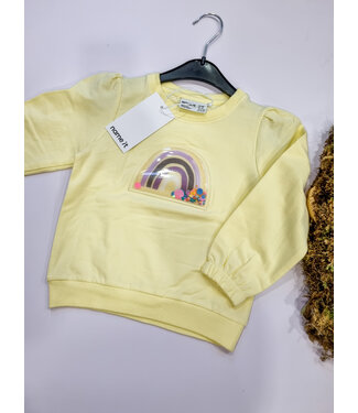 name it Sweater met regenboog geel