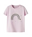 name it T-Shirt zacht roze regenboog