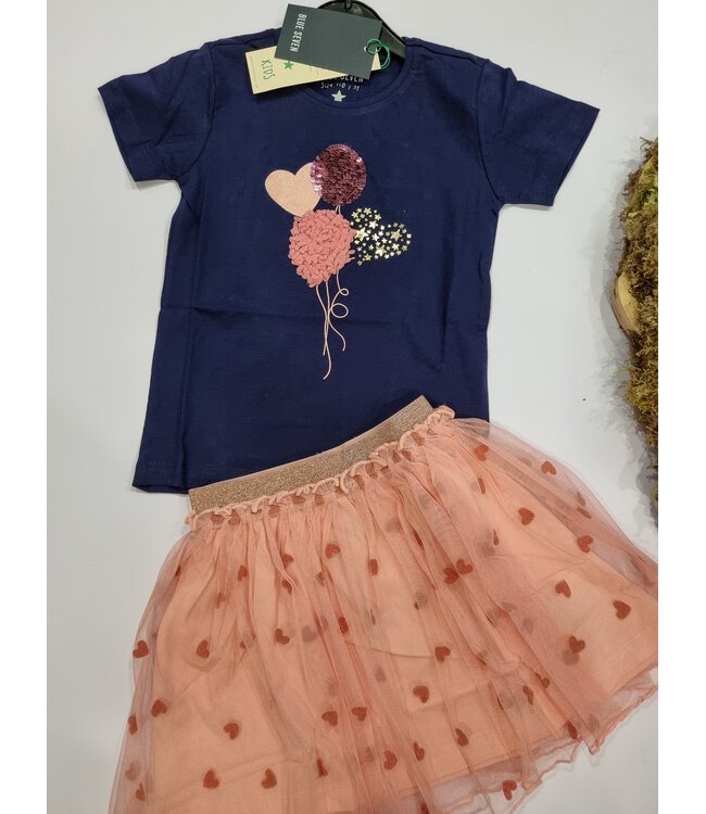 Blue Seven T-Shirt donkerblauw lots of balloons