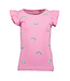 Blue Seven T-Shirt Roze Regenboogjes paillet