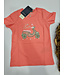 Blue Seven T-Shirt Orange Cute summer vespa