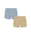Dirkje Duopack Shorts Soft boys blauw beige
