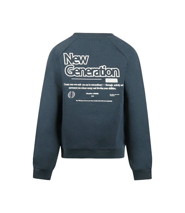 No Way Monday Sweater Blauw New generation