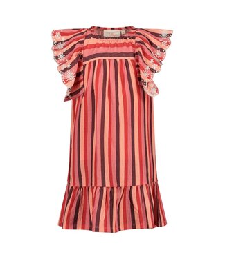 Jubel Jurk Streep Salsa Sunset