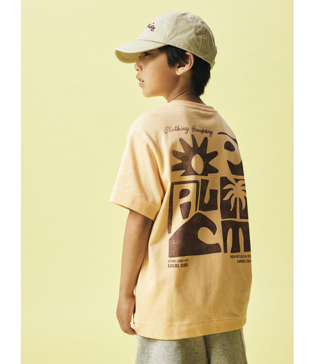 name it T-Shirt loose fit local club Orange fuzz