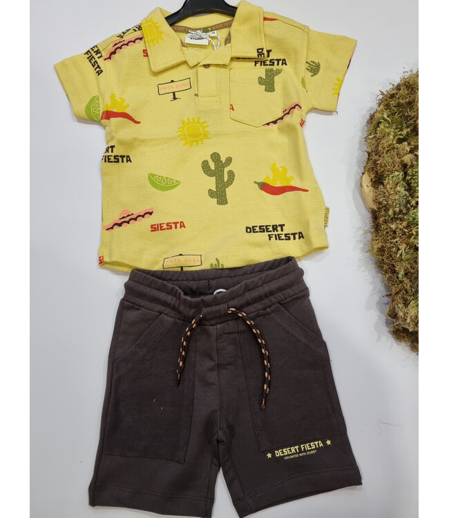 Sturdy Polo geel Desert Fiesta