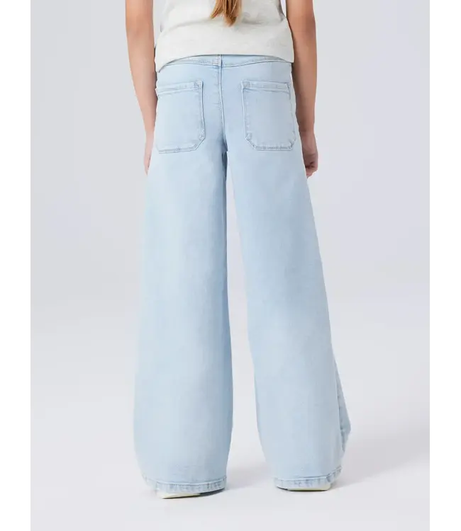 name it Jeans Polly wide leg light blue