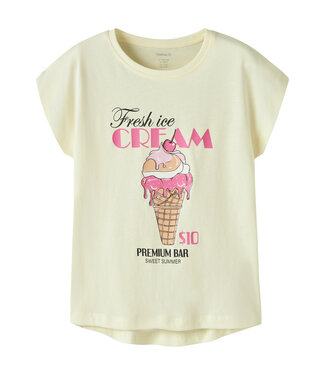 name it T-Shirt Geel Fresh Ice cream