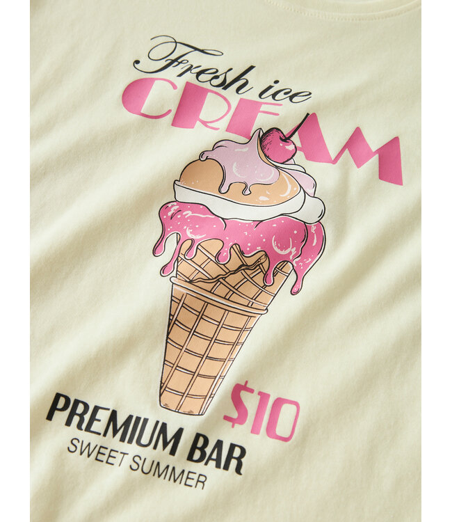 name it T-Shirt Geel Fresh Ice cream
