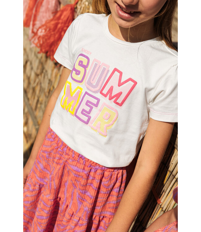 B-Nosy T-Shirt Ecru Summer Tammy