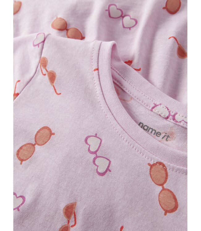 name it Jurk Vigga Roze zonnebrillen