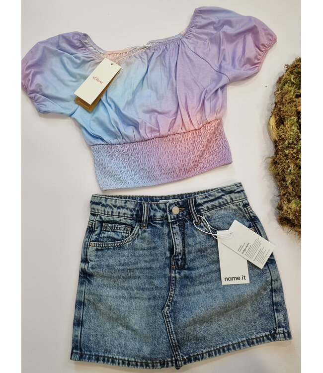 s.Oliver Top Dye kleur blauw Teens