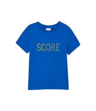 s.Oliver T-Shirt kobalt blauw score