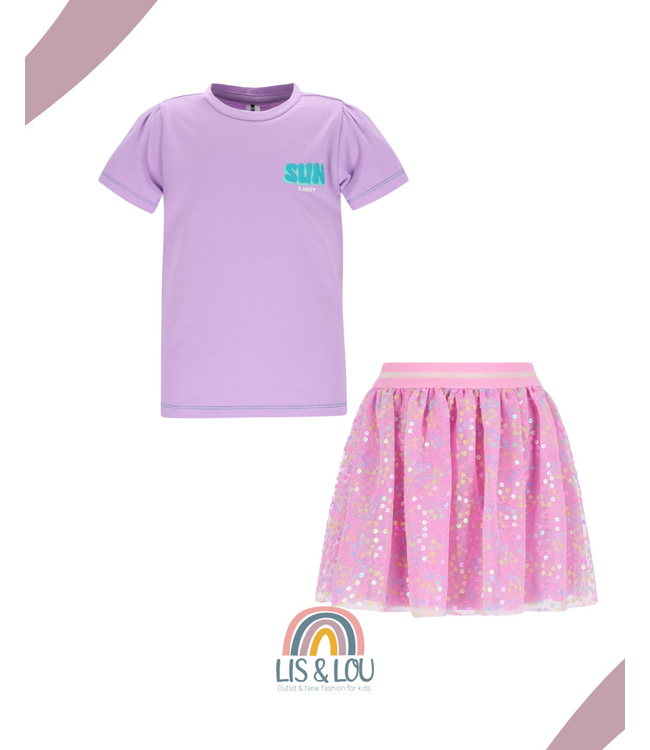 B-Nosy Rok tulle glitter River lila roze