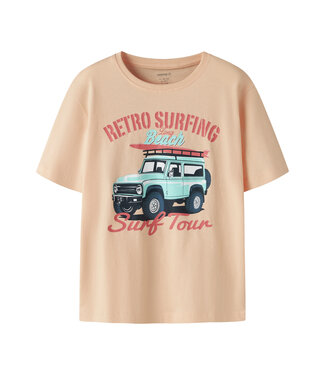 name it T-Shirt Vagno Peach Retro surfing