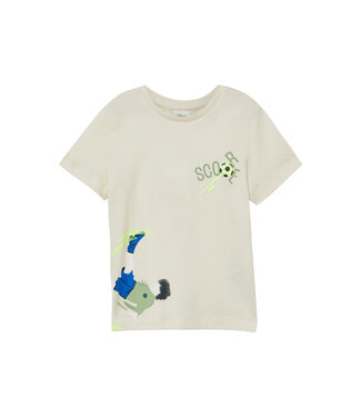 s.Oliver T-Shirt ecru voetballer score