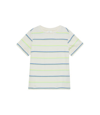 s.Oliver T-Shirt ecru gestreept fluo lijnen