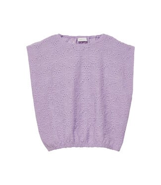 s.Oliver Top Lila Broderie