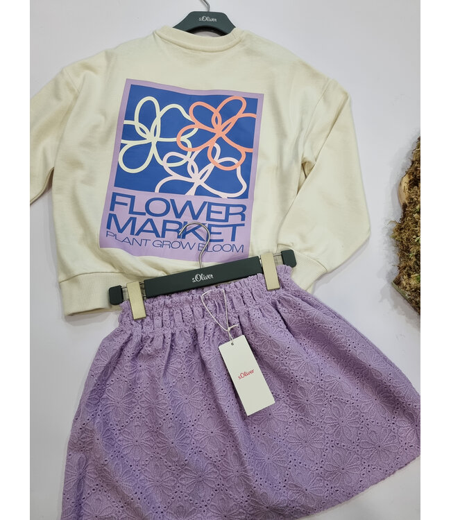 s.Oliver Sweater Ecru flower market