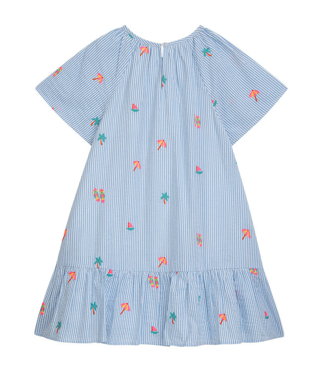 danamade Jurk Djane blauw gestreept beach