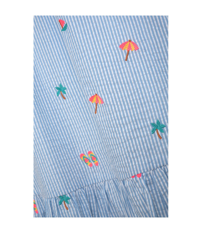 danamade Jurk Djane blauw gestreept beach