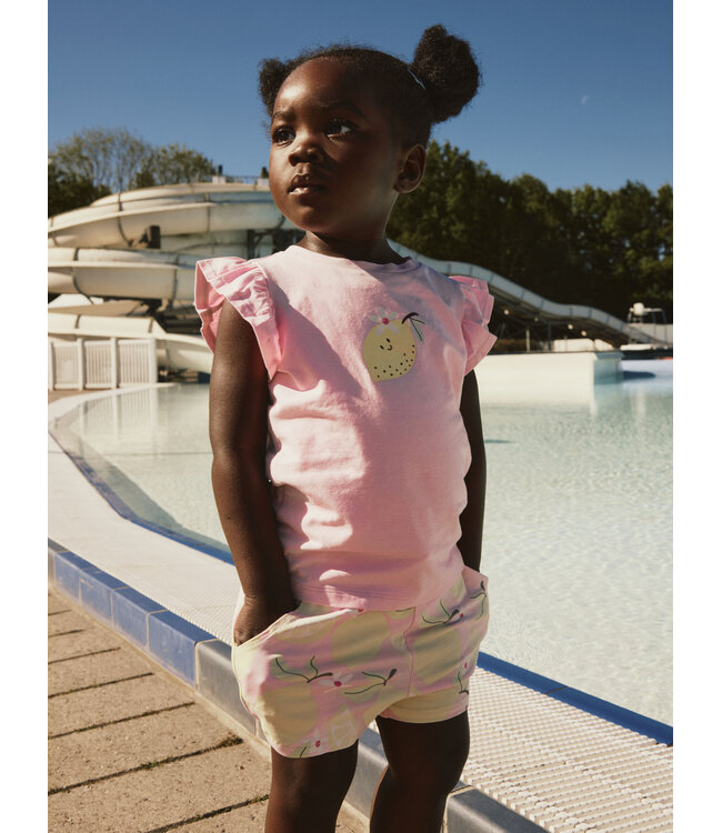 name it T-Shirt Felita Roze Citroen