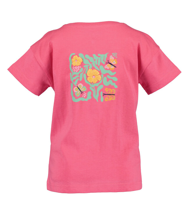 Blue Seven T-Shirt roze vlindertuin