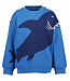 Blue Seven Sweater Shark Bite marine blauw
