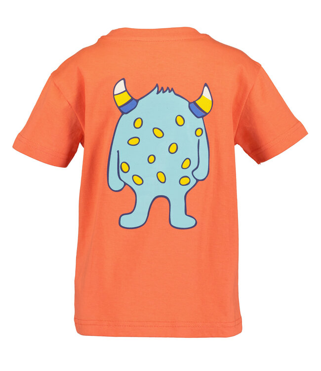 Blue Seven T-Shirt Monsters orange