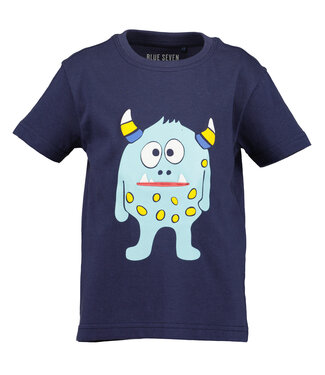 Blue Seven T-Shirt Monsters donkerblauw