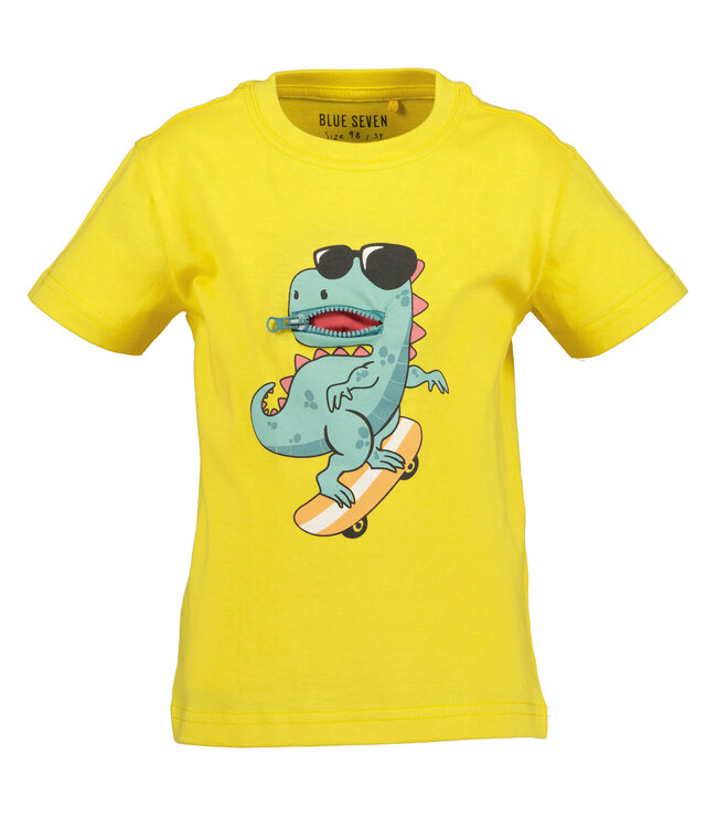 Blue Seven T-Shirt Geel crazy dino