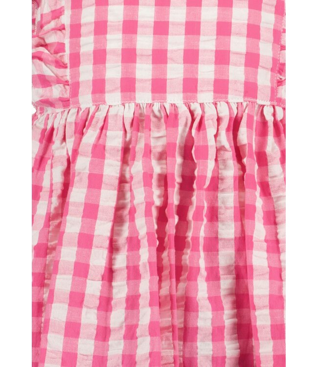 Blue Seven Jurk Roze geruit