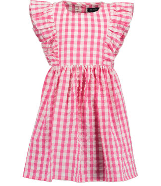 Blue Seven Jurk Roze geruit