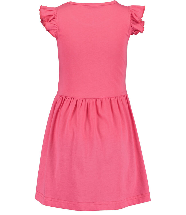 Blue Seven Jurk roze zilver vlinder