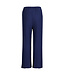 Blue Seven Donkerblauwe broek wide leg ribble