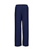Blue Seven Donkerblauwe broek wide leg ribble