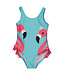 Blue Seven Badpak Lichtblauw flamingo