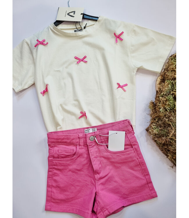 name it Short jeans roze