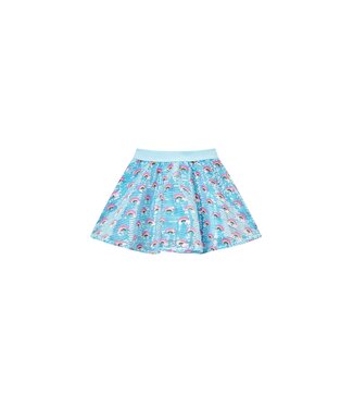 Someone Becca regenboog paillet rok blauw