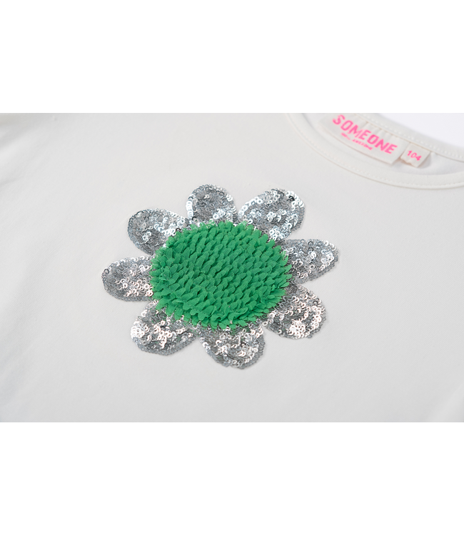 Someone T-Shirt Ester groene bloem