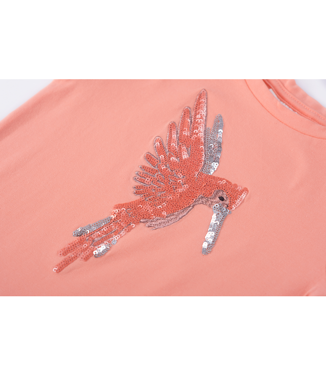 Someone T-Shirt peach Felien vogel
