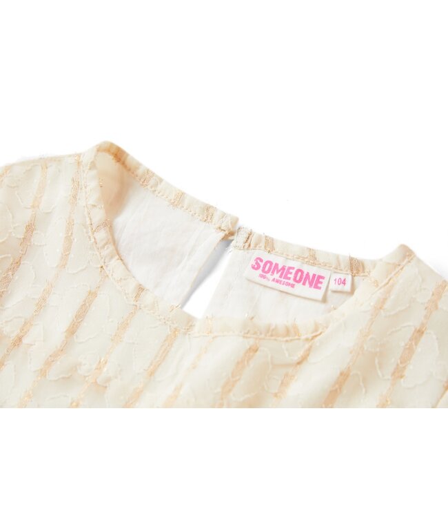 Someone Jurk ecru goud Amanda