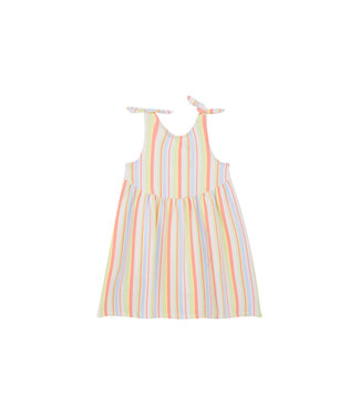 Someone Zomerse jurk Felien multi color gestreept