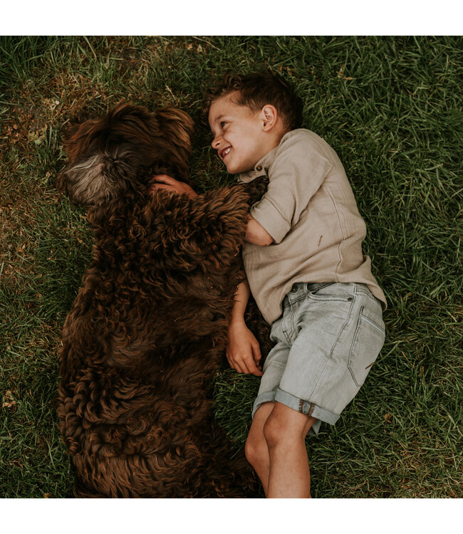 Koko Noko Jeans Short Loose fit grijs