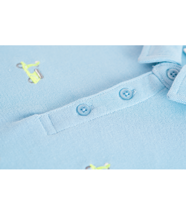 Someone Polo hemd scooter lichtblauw Archie