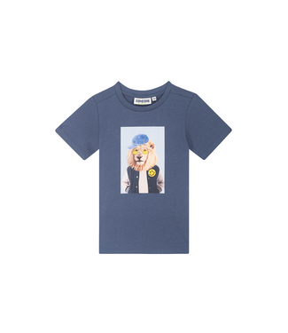 Someone T-Shirt donkerblauw Archie leeuw
